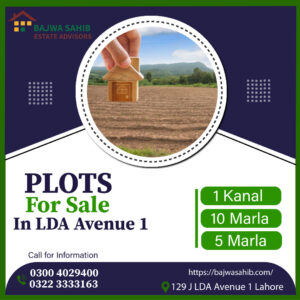 For Sale and Purchase of Plots LDA Avenue 1 Lahore Feel free to contact 0300 4029400 